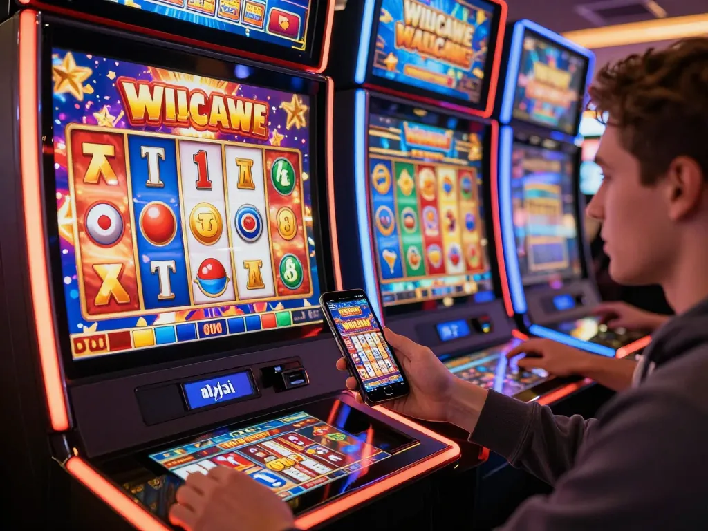 Engaging gameplay on raja slot machines showcasing vibrant graphics and winning animations in an online casino.