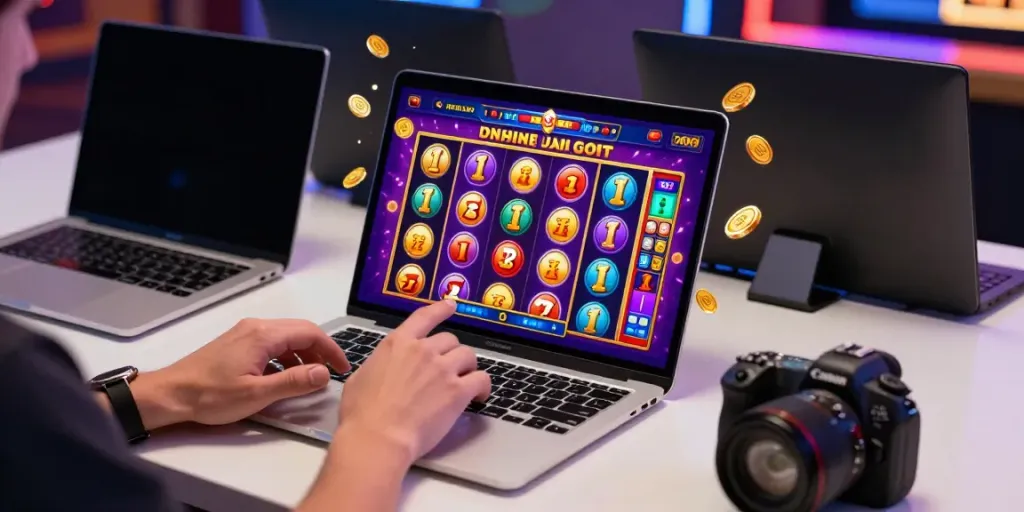 Engaging player enjoying slot88 resmi games on mobile interface with vibrant graphics.