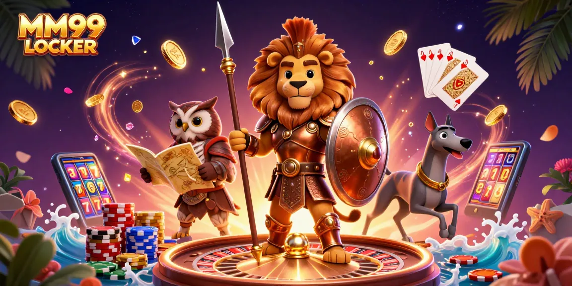 Experience the excitement of MM99 LOCKER with a thrilling 3D digital casino scene.