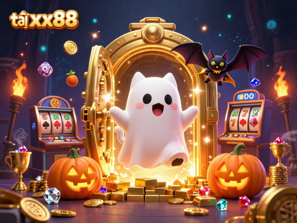 Engage in exciting gameplay with tải xx88 at a haunted casino full of treasures and lively characters.
