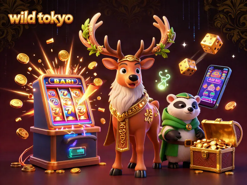 Experience the excitement of wild tokyo casino with vibrant slot machines and lively gaming elements.