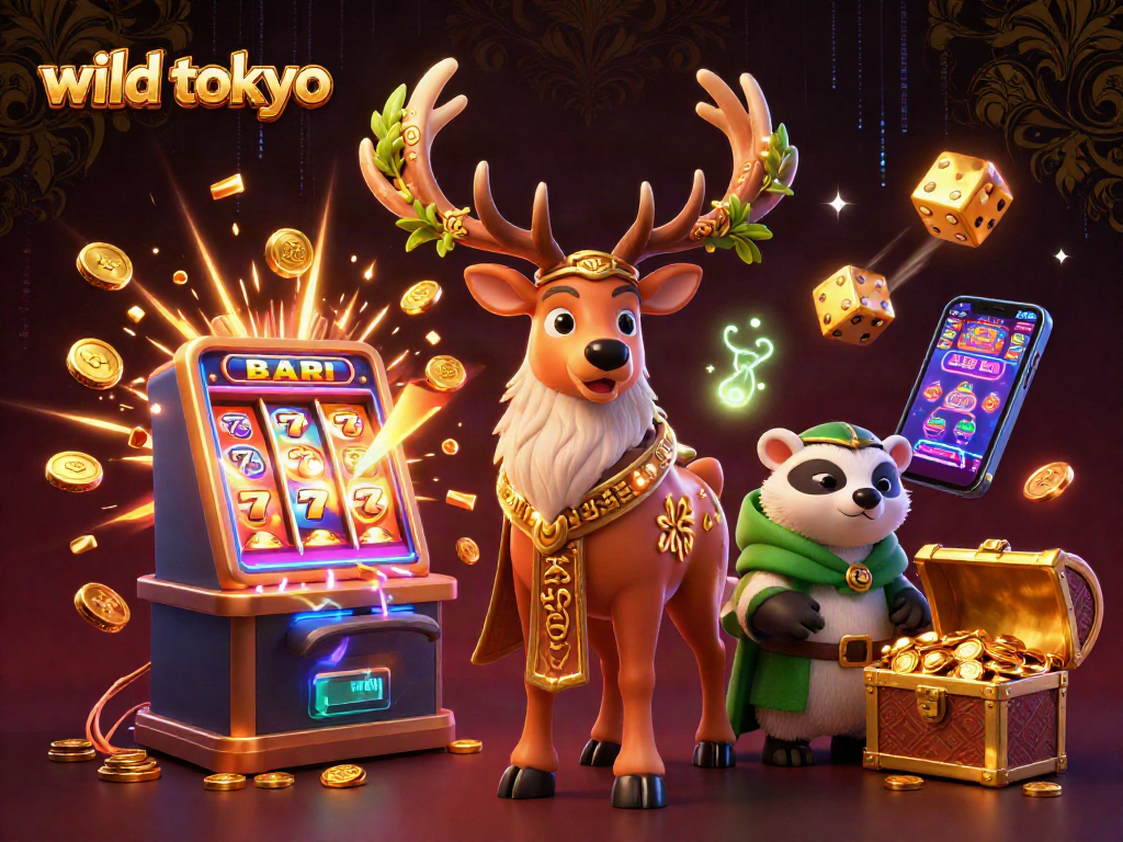 Experience the excitement of wild tokyo casino with vibrant slot machines and lively gaming elements.